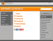 Tablet Screenshot of bayardpublicschools.org